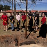 community members Tribal leaders and Mesa city officials planted a Red Push Pistache tree to honor the teen girl