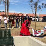 The new memorial symbolizes Emily's connection to childhood at the park