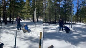 SRP measures snowpack in the Verde River watershed to calculate expected water production