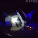 A still from the bodycam footage of the arrest and self-inflicted gunshot wound of Dylan Rockford Fohrenkam. Phoenix PD are investigating internally. (Photo courtesy Phoenix Police Department).