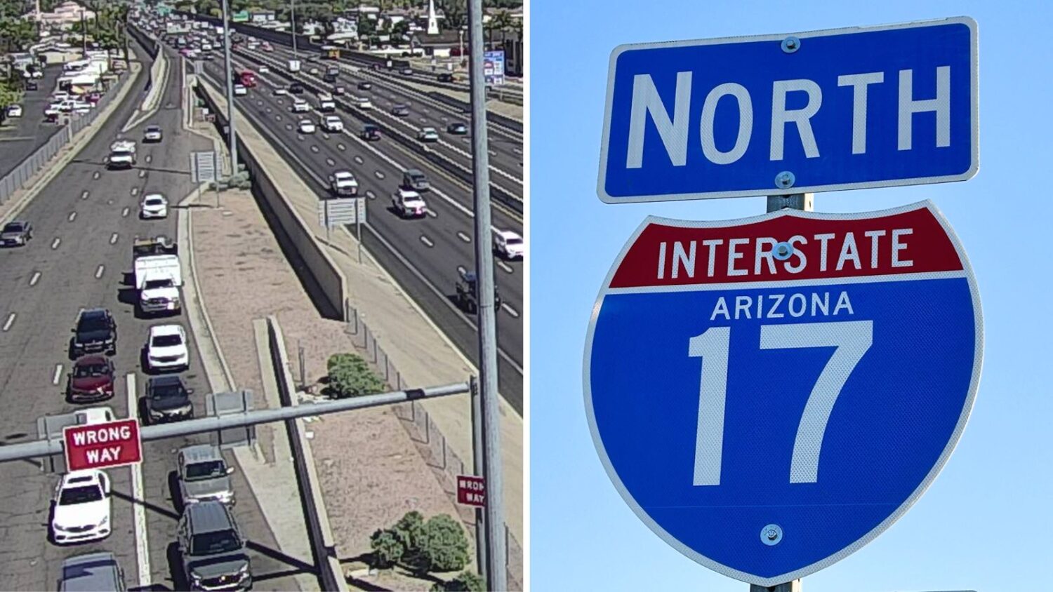 Restrictions in place on SB, NB Interstate 17...