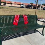 engraved memorial bench honors 14-year-old Emily Pike