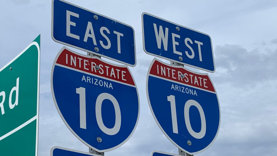 traffic shift Interstate 10 Wild Horse Pass Corridor Project...