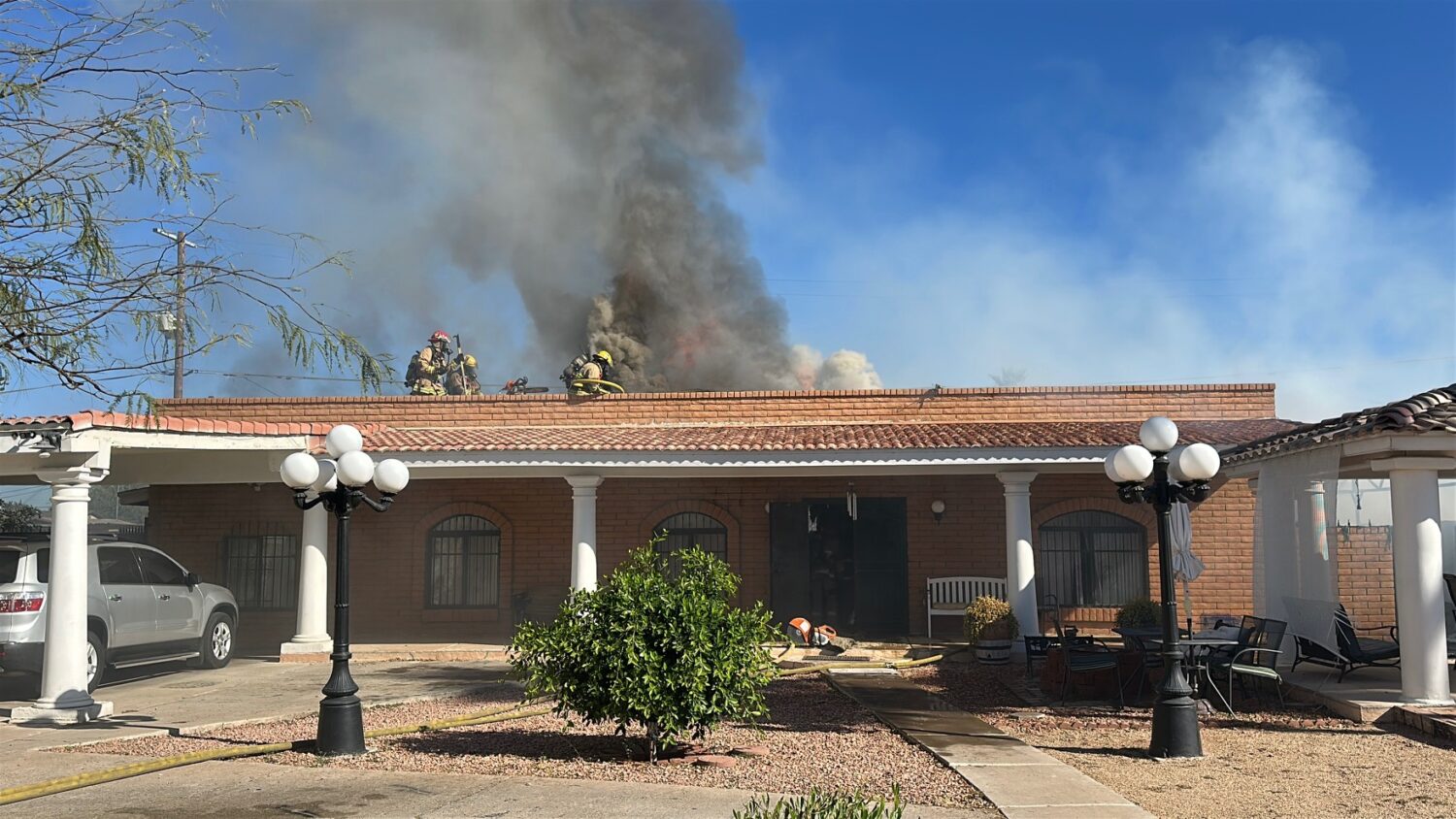 Seven people have been displaced after a fire involving two adjacent houses in west Phoenix on Satu...