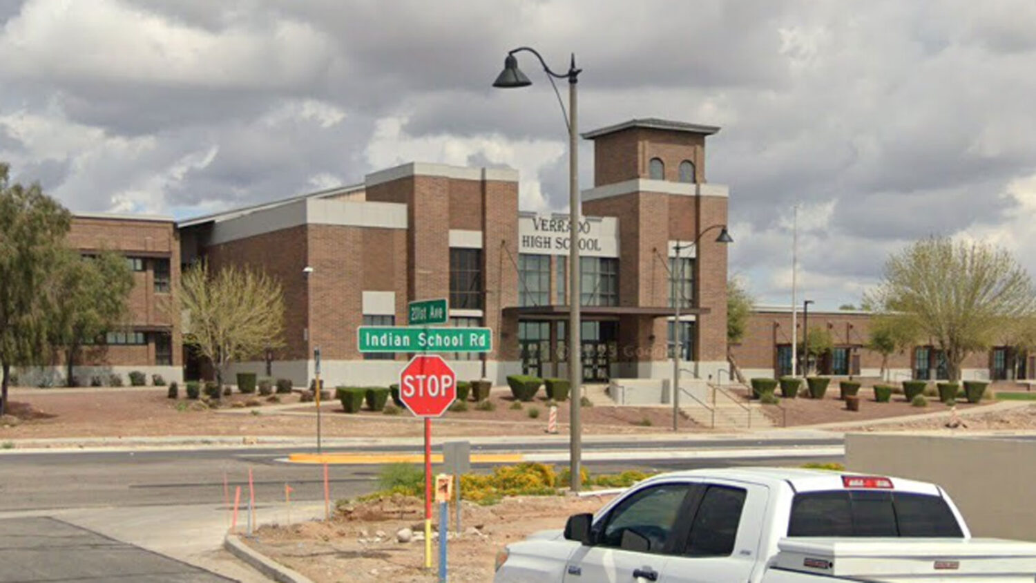 A pedestrian was struck by a vehicle and seriously injured near Verrado High School in Buckeye on T...