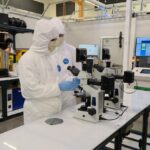 West-MEC's new semiconductor cleanroom allows students to build and interactive with chips. (Shira Tanzer/KTAR News)