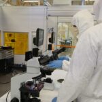 West-MEC's new semiconductor cleanroom allows students to build and interactive with chips. (Shira Tanzer/KTAR News)