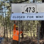 ADOT showcases state routes closed for winter weather. (Photo courtesy of Arizona Department of Transportation).