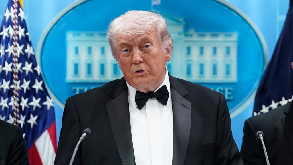 President Trump told reporters the suspect in the shooting at the White House correspondents' dinne...