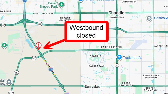 Interstate 10 April 7, 2026 closure...