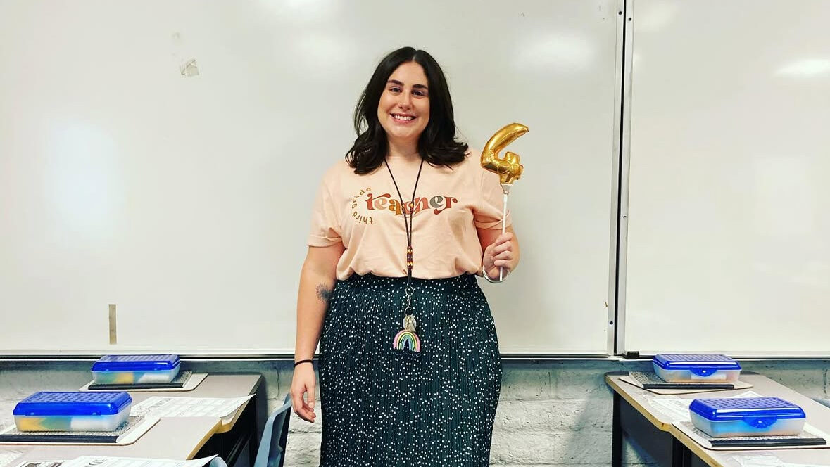 Kaitlin Moriarty, a teacher at Peralta Elementary School in Maryvale, has two learning disabilities...