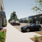 Artist renderings of small business planned industrial units around the West Valley. (Photos courtesy of Mangat Group)