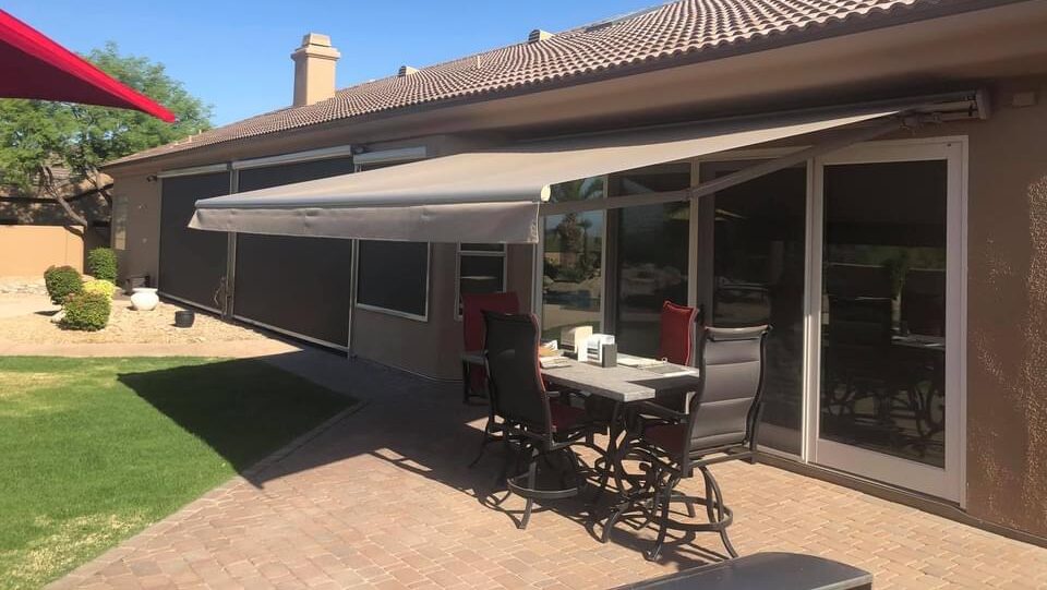 If you want to hang outside any time of year, there are different shade solutions that can help....