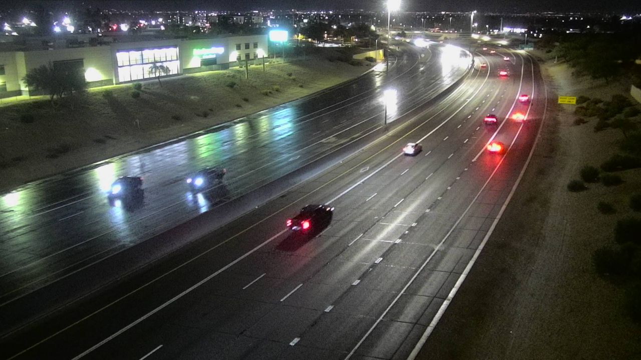 Parts of metro Phoenix were sprinkled with rain as storms and a cold front made their way through t...