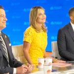 Savannah Guthrie, center, returned to the 