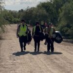Volunteers picked up trash at Tres Rios Wetlands on April 11, 2026. (KTAR News photo/Heidi Hommel)
