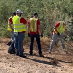 Volunteers picked up trash at Tres Rios Wetlands on April 11, 2026. (KTAR News photo/Heidi Hommel)