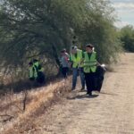 Volunteers picked up trash at Tres Rios Wetlands on April 11, 2026. (KTAR News photo/Heidi Hommel)