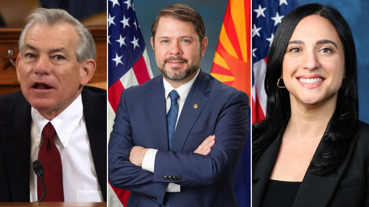 Arizona lawmakers react to Trump's ceasefire with Iran. (Images courtesy of Alex Wong/Getty Images,...