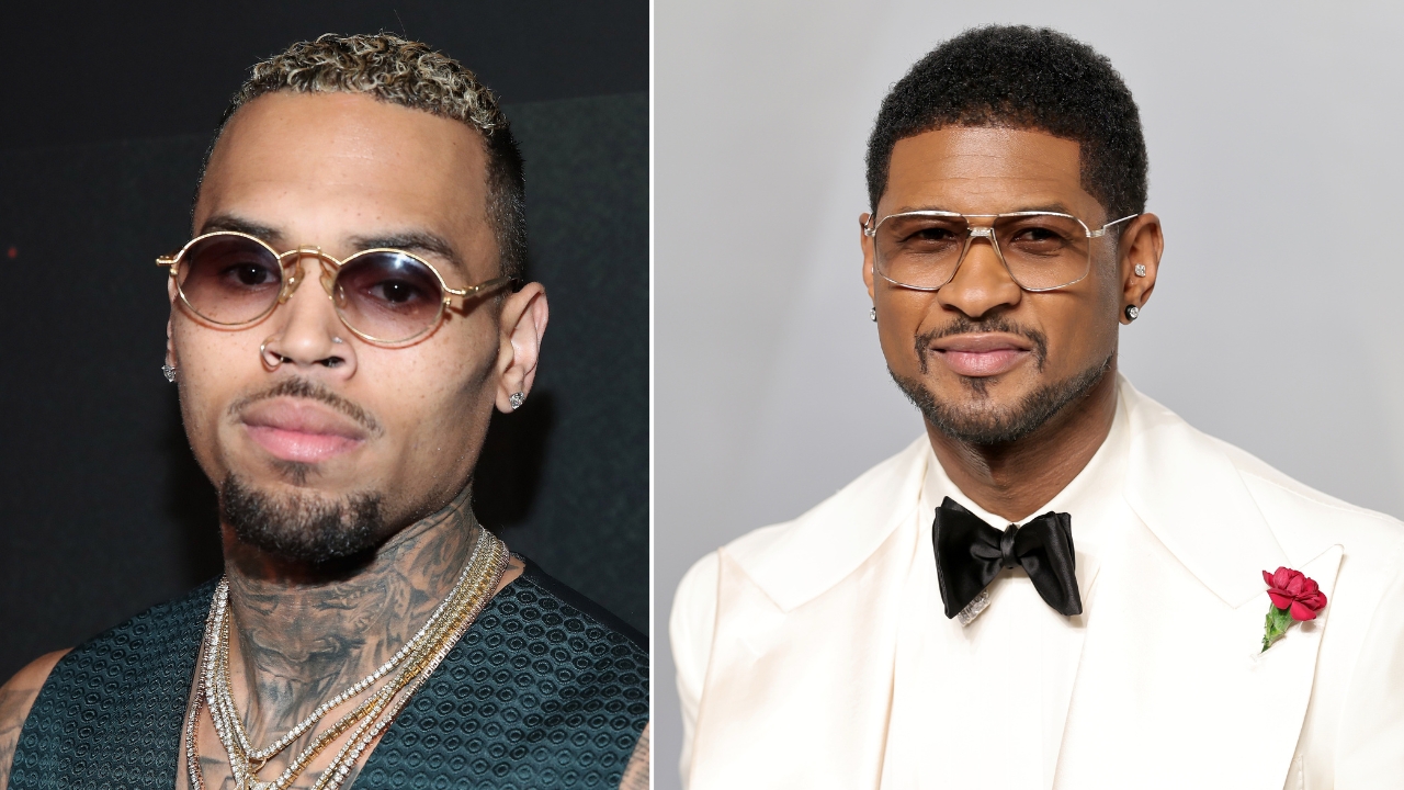 Chris Brown and Usher announce stadium tour with a stop in Glendale. (Jonathan Leibson/Getty Images...