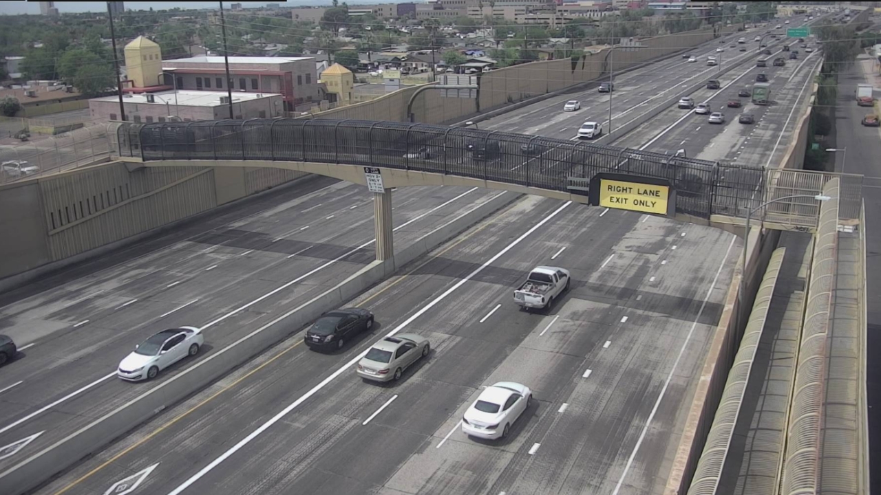 SR 51 is one of three state roadways with construction projects this weekend. (Photo by ADOT)...
