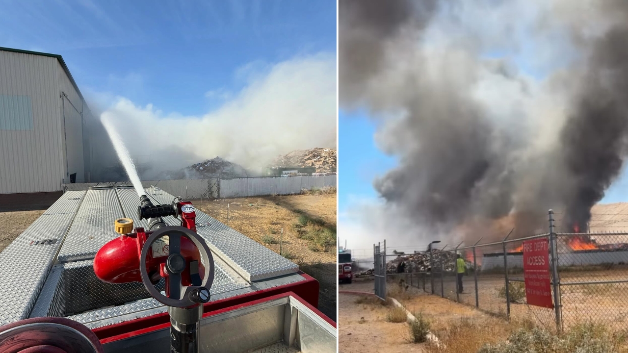 A fire at the Surprise landfill (Surprise Fire-Medical Department via Facebook)...