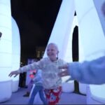 children enjoying immersive Arizona light festival