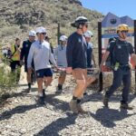 Crews rescued an injured girl from a Phoenix mountain on Friday. (Phoenix Fire Department photo)