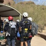 A hiker was hospitalized after being rescued from Camelback Mountain in Phoenix on Saturday.