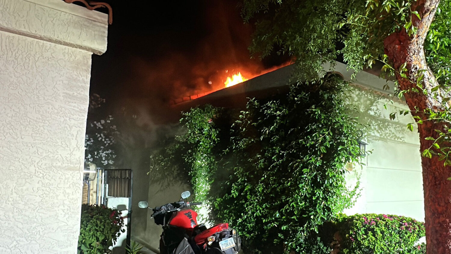 A person was pulled from a house fire on Thursday night and rushed to a hospital in extremely criti...