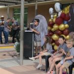 Students at ASU Preparatory Academy spoke to ISS astronaut Chris Williams about his experience in space. (Shira Tanzer/KTAR News)