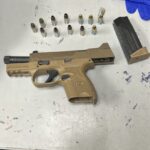 A pistol seized in the arrest of Miguel Angel Leon (Photo via Arizona Attorney General's Office)