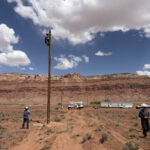 A team of 19 SRP employees worked 3,753 hours over a two-week span to bring power to 13 homes. (SRP)