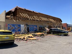 Surveillance video shows roof collapse crush vehicles at Phoenix shopping center