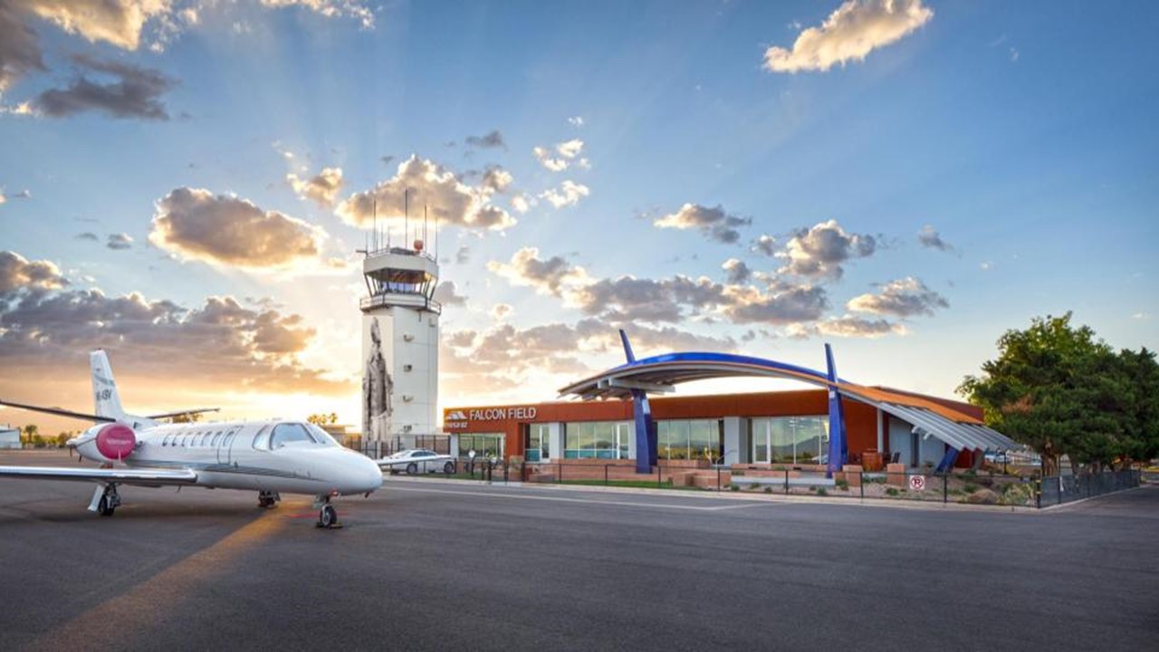 Falcon Field Airport in Mesa, the subject of a new lawsuit, is a general aviation airport that has ...