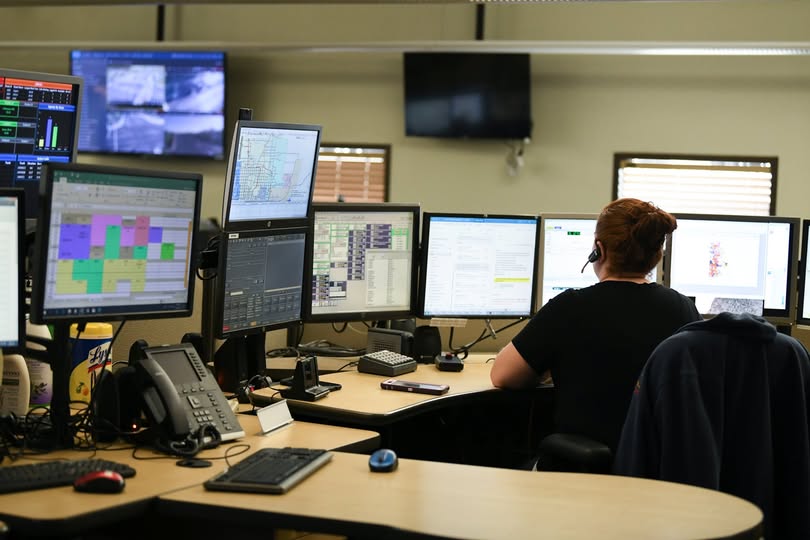 Scottsdale 911 dispatch. (Photo via Scottsdale Police Facebook page)....