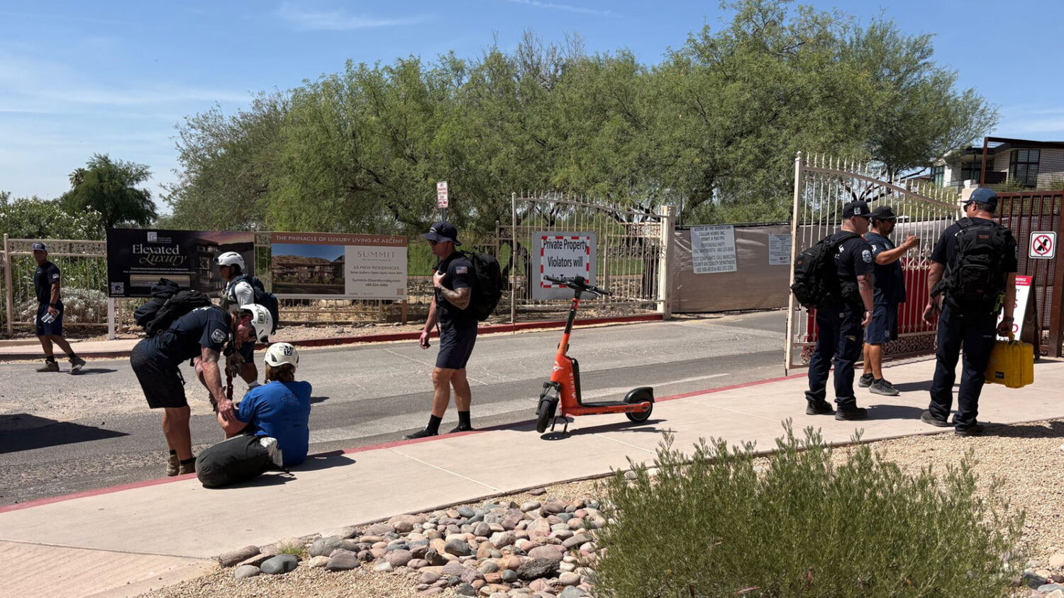 Bees attacked multiple hikers at Camelback Mountain in Phoenix on Tuesday. (Phoenix Fire Department...