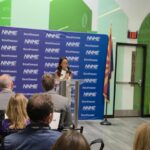 Kolu Wilson with the Arizona Commerce Authority speaks about Arizona's new NNME Southwest hub. (Shira Tanzer/KTAR News)