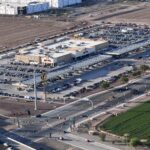 Aerial view of Buc-ee's on opening day. (KTAR News photo/Troy Barrett)