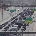 A wreck snarled I-10 traffic on June 22, 2026. (Photo via ADOT)