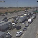 A wreck snarled I-10 traffic on June 22, 2026. (Photo via ADOT)