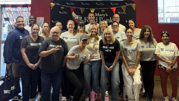 WGU lends a hand at St Mary's Food Bank