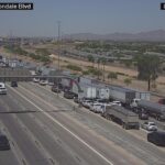 A wreck snarled I-10 traffic on June 22, 2026. (Photo via ADOT)