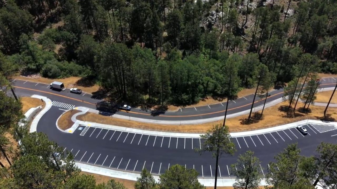 A new public parking lot recently opened in Summerhaven, creating nearly 100 new parking spaces for...