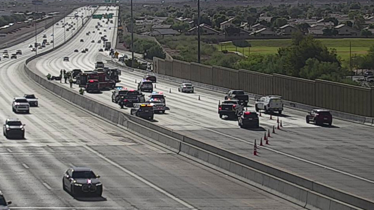 Loop 101 in Phoenix restricted after motorcycle crash - KTAR.com