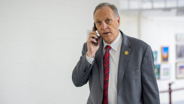 Republican gubernatorial nominee Andy Biggs was asked Thursday if Gov. Katie Hobbs was legitimately elected to her position in 2022.