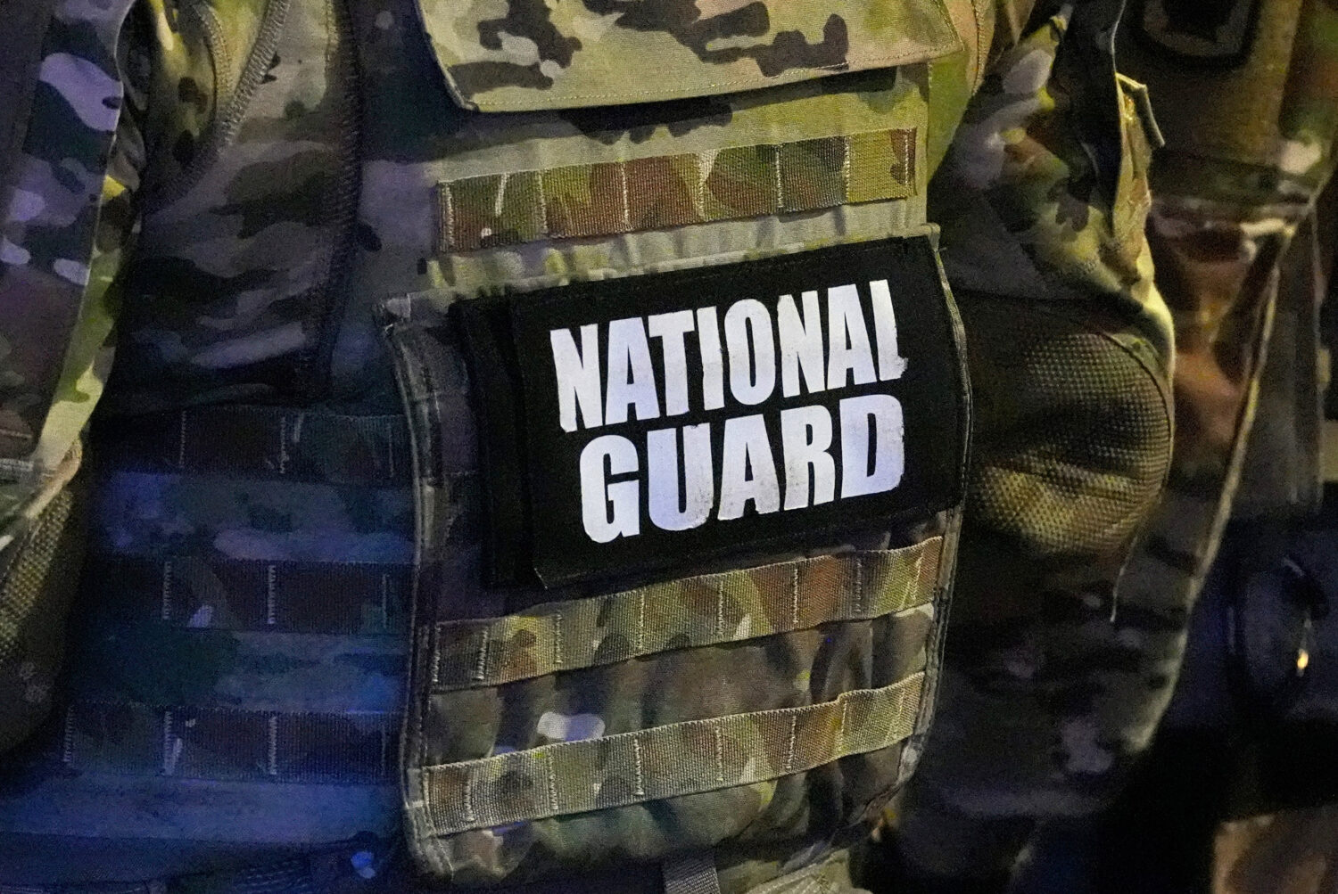FILE - A member of the National Guard stands watch on Beale St., July 17, 2026, in Memphis, Tenn. (...