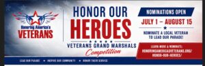 Honor Our Heroes – Veterans Grand Marshals Competition