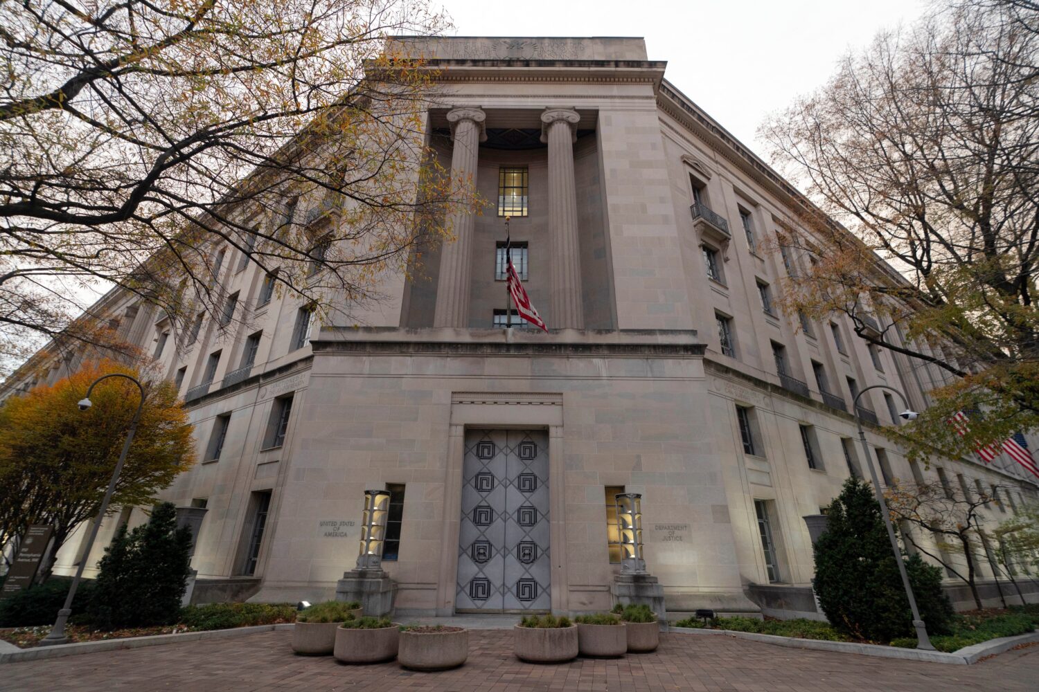 FILE - The U.S. Department of Justice building is seen in Washington, Saturday, Dec. 7, 2024. (AP P...