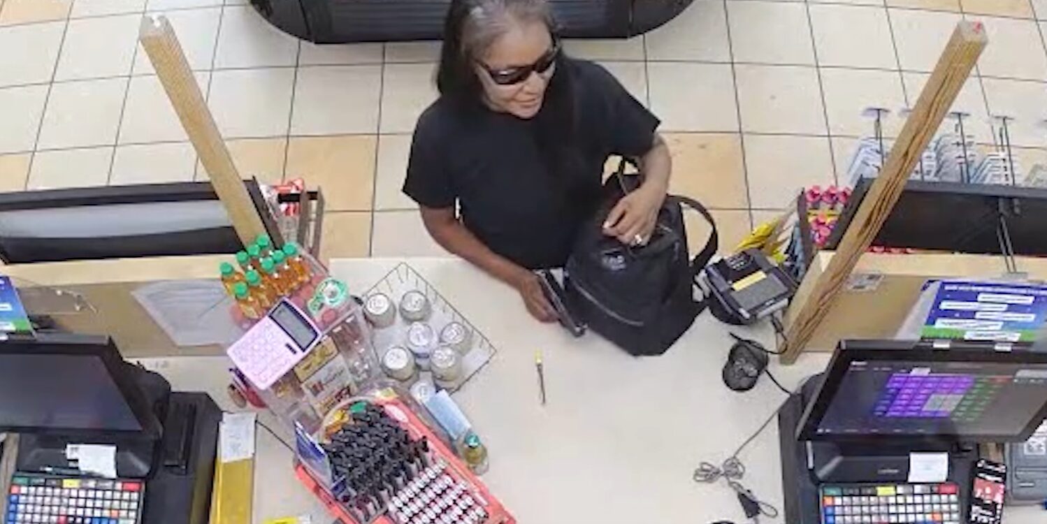 Chalina Harrison allegedly robbing a Chandler gas station...